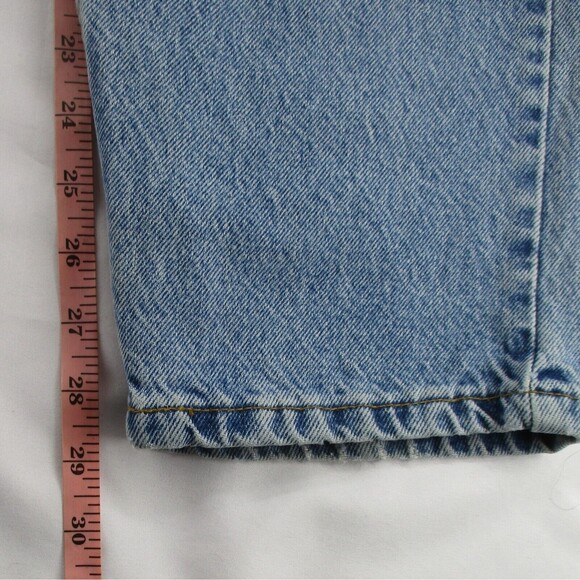 Women 12 USA LEVI'S 961 Loose Fit Straight Leg Hi Rise Light Wash Mom Jeans 90s - Picture 5 of 12